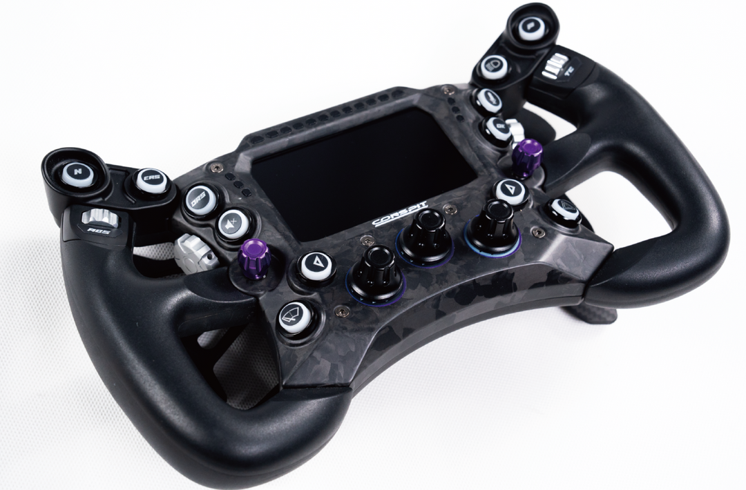 Volant Formule Racing CONSPIT 290GP – 290 Mm, Panneau Carbone – Noir