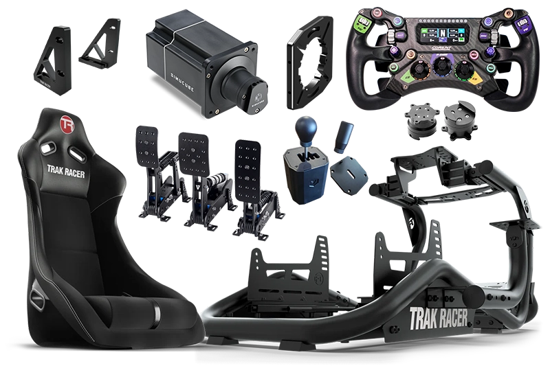 TR8 PRO WITH WHEEL, WHEELBASE AND PEDALS – Trak Racer UK